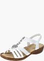 Rieker Damen Riemchensandalen Weiß 143640 2