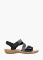 Rieker Damen Riemchensandalen Schwarz 137226 1
