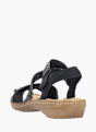 Rieker Damen Riemchensandalen Schwarz 137226 3