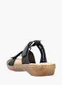 Rieker Damen Pantoletten Schwarz 137231 3