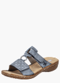 Rieker Damen Pantoletten Blau 137232 2