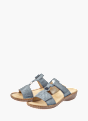 Rieker Damen Pantoletten Blau 137232 4