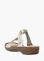 Rieker Damen Pantoletten Beige 137233 3