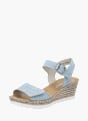 Rieker Damen Keilsandaletten Blau 137249 2