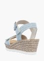Rieker Damen Keilsandaletten Blau 137249 3