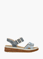 Rieker Damen Keilsandaletten Blau 137256 1