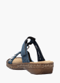 Rieker Damen Pantoletten Blau 137262 3