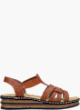 Rieker Damen Keilsandaletten Braun 143642 1