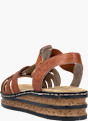 Rieker Damen Keilsandaletten Braun 143642 3