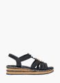 Rieker Damen Keilsandaletten Schwarz 137275 1