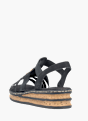 Rieker Damen Keilsandaletten Schwarz 137275 3