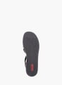 Rieker Damen Keilsandaletten Schwarz 137275 4