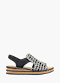 Rieker Damen Keilsandaletten Schwarz 137280 1