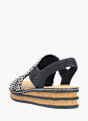 Rieker Damen Keilsandaletten Schwarz 137280 3