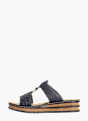 Rieker Damen Pantoletten Blau 137266 3