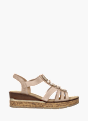 Rieker Damen Keilsandaletten Rosa 137288 1