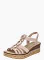 Rieker Damen Keilsandaletten Rosa 137288 2