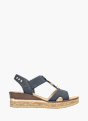 Rieker Damen Keilsandaletten Blau 137291 1