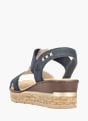 Rieker Damen Keilsandaletten Blau 137291 3