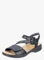 Rieker Damen Riemchensandalen Schwarz 137307 2