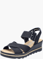 Rieker Damen Keilsandaletten Schwarz 143650 2