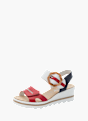 Rieker Damen Keilsandaletten Rot 137340 1