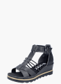 Rieker Damen Keilsandaletten Schwarz 137343 2