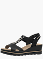 Rieker Damen Keilsandaletten Schwarz 131264 2