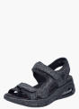 Rieker Damen Trekkingsandalen Schwarz 137346 2