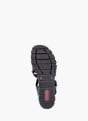 Rieker Damen Keilsandaletten Schwarz 137350 4