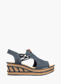 Rieker Damen Keilsandaletten Blau 137354 1