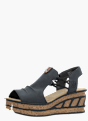 Rieker Damen Keilsandaletten Blau 137354 2