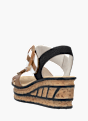 Rieker Damen Keilsandaletten Beige 137355 3