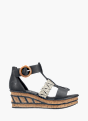 Rieker Damen Keilsandaletten Schwarz 137357 1