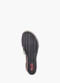 Rieker Damen Keilsandaletten Schwarz 137357 4