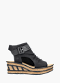 Rieker Damen Keilsandaletten Schwarz 131279 1