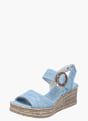 Rieker Damen Keilsandaletten Blau 137360 2