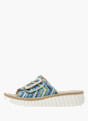 Rieker Damen Pantoletten Blau 137378 2
