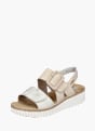 Rieker Damen Keilsandaletten Beige 137380 2