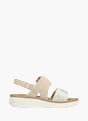 Rieker Damen Keilsandaletten Beige 137380 3