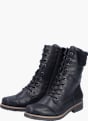 Rieker Damen Schnürstiefel Schwarz 143696 2