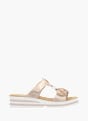 Rieker Damen Pantoletten Rosegold 136358 1