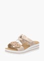 Rieker Damen Pantoletten Rosegold 136358 2