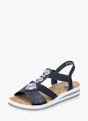 Rieker Damen Keilsandaletten Blau 136366 2