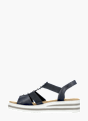 Rieker Damen Keilsandaletten Blau 136366 3