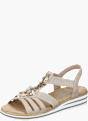 Rieker Damen Keilsandaletten Beige 141946 2