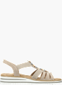 Rieker Damen Keilsandaletten Beige 141946 3