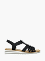 Rieker Damen Keilsandaletten Schwarz 136375 1