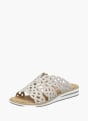 Rieker Damen Pantoletten Beige 136378 2