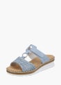 Rieker Damen Pantoletten Blau 136386 1